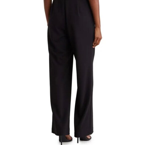 Focus By Shani Black Keyhole Flutter Sleeve Jumpsuit - Picture 4 of 4